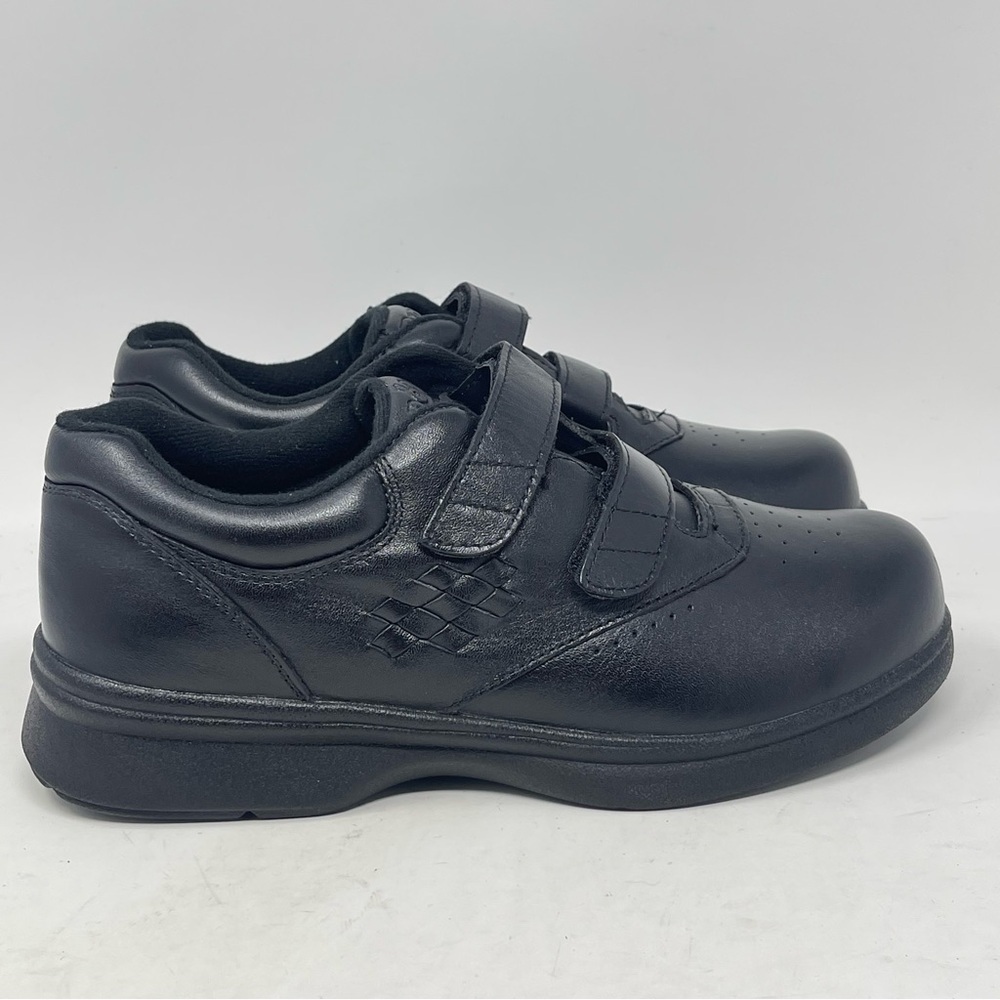 Propet Vista Walker Shoes Womens 8 Wide Black Leather Adjustable Straps Comfort